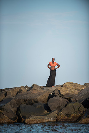 Melanie's maternity Asbury Park session