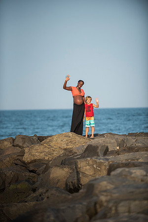 Melanie's maternity Asbury Park session