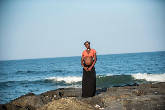 Melanie's maternity Asbury Park session