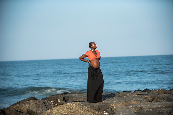 Melanie's maternity Asbury Park session