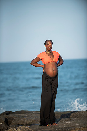 Melanie's maternity Asbury Park session