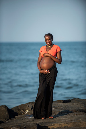 Melanie's maternity Asbury Park session