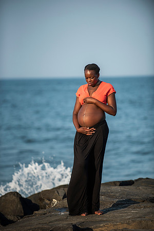 Melanie's maternity Asbury Park session