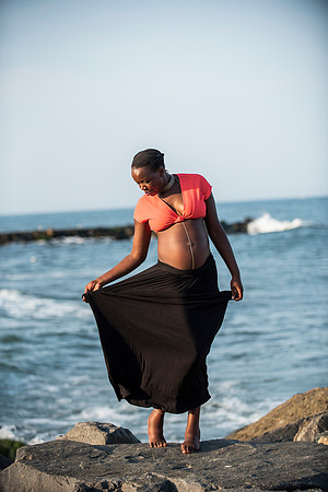 Melanie's maternity Asbury Park session