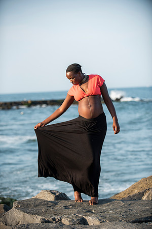 Melanie's maternity Asbury Park session