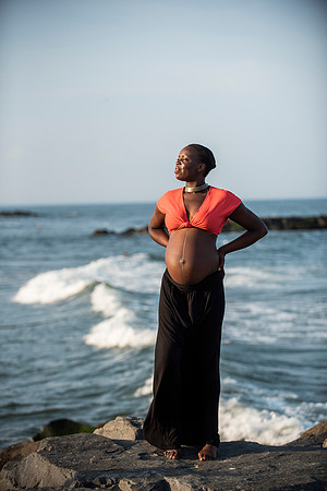 Melanie's maternity Asbury Park session