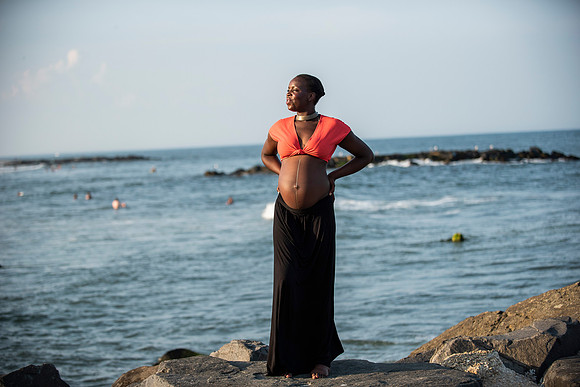 Melanie's maternity Asbury Park session