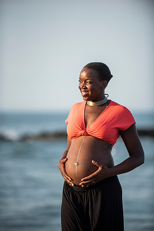 Melanie's maternity Asbury Park session