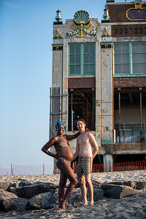 Melanie's maternity Asbury Park session