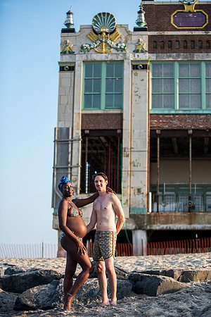 Melanie's maternity Asbury Park session