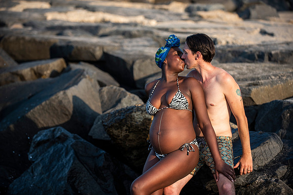 Melanie's maternity Asbury Park session
