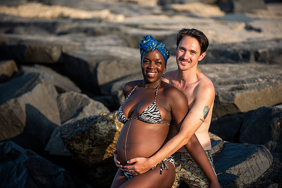 Melanie's maternity Asbury Park session