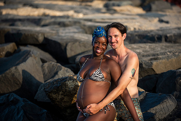 Melanie's maternity Asbury Park session