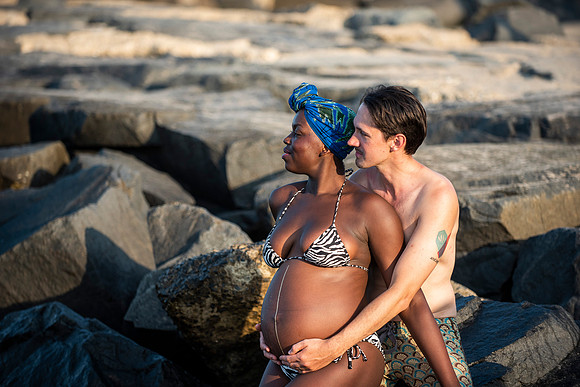 Melanie's maternity Asbury Park session