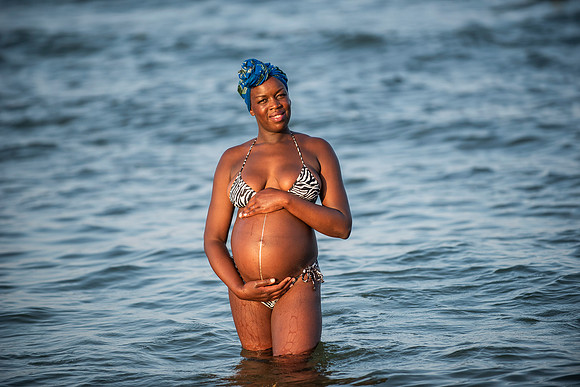 Melanie's maternity Asbury Park session