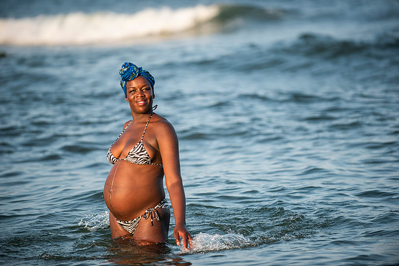 Melanie's maternity Asbury Park session