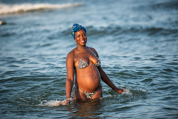 Melanie's maternity Asbury Park session