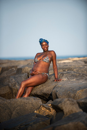 Melanie's maternity Asbury Park session