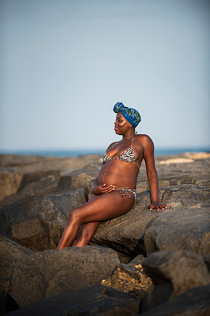 Melanie's maternity Asbury Park session