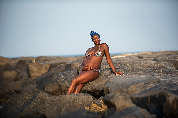Melanie's maternity Asbury Park session