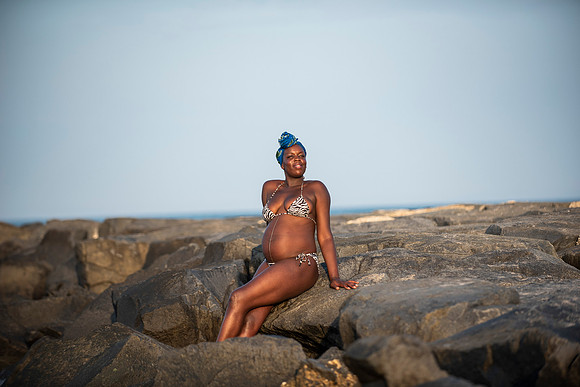 Melanie's maternity Asbury Park session