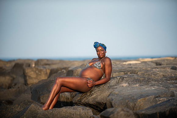 Melanie's maternity Asbury Park session