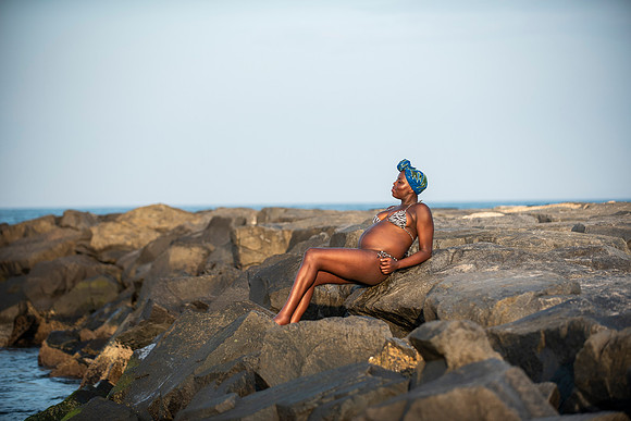 Melanie's maternity Asbury Park session