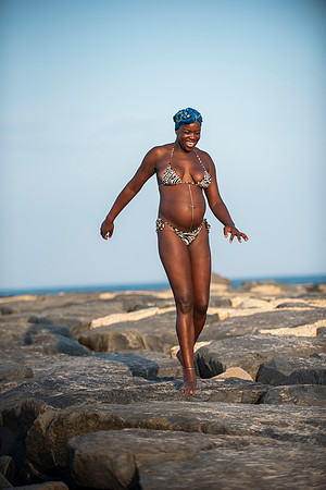 Melanie's maternity Asbury Park session