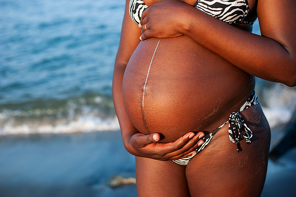 Melanie's maternity Asbury Park session