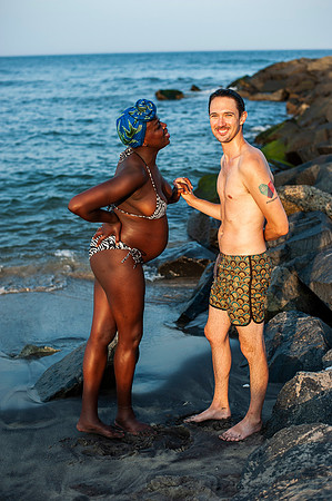 Melanie's maternity Asbury Park session