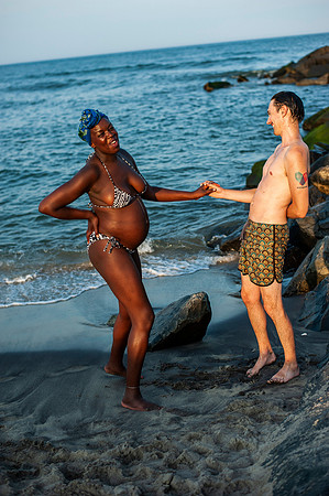 Melanie's maternity Asbury Park session