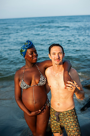 Melanie's maternity Asbury Park session