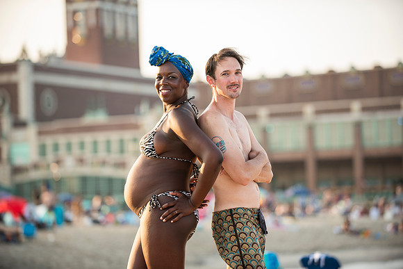 Melanie's maternity Asbury Park session