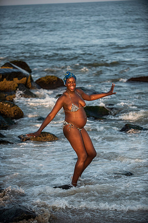 Melanie's maternity Asbury Park session