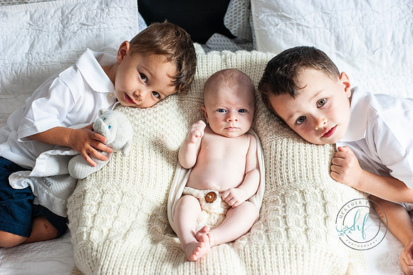 In home newborn session