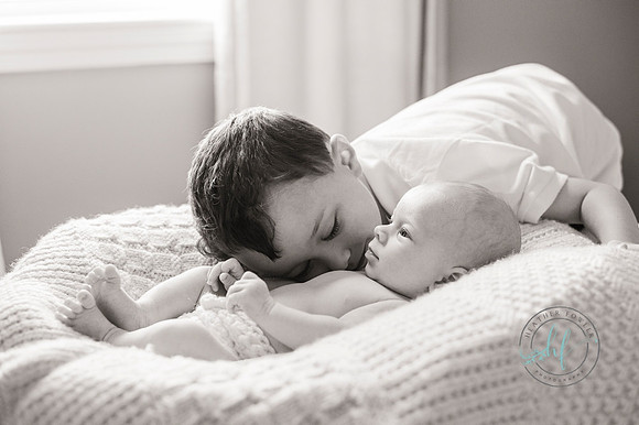 In home newborn session