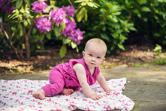 Catherine sitting up