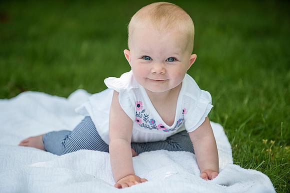Catherine sitting up