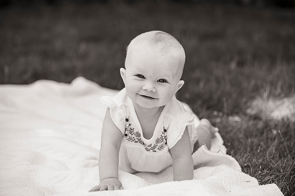 Catherine sitting up