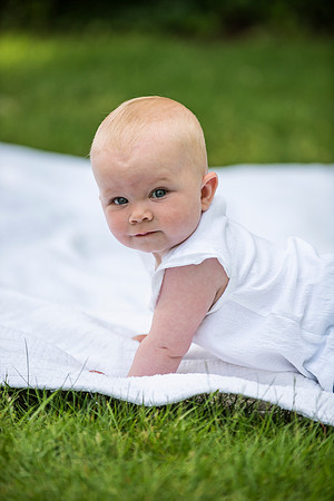 Catherine sitting up
