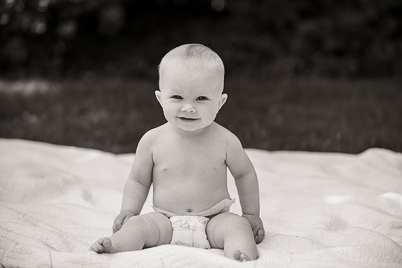 Catherine sitting up