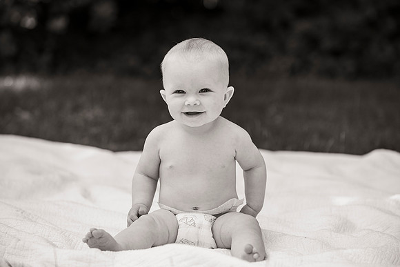 Catherine sitting up