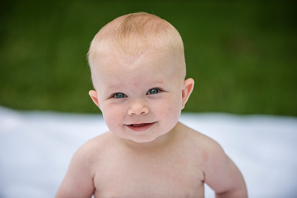 Catherine sitting up