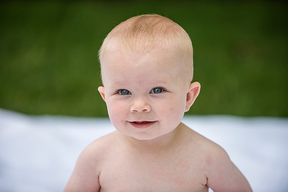 Catherine sitting up