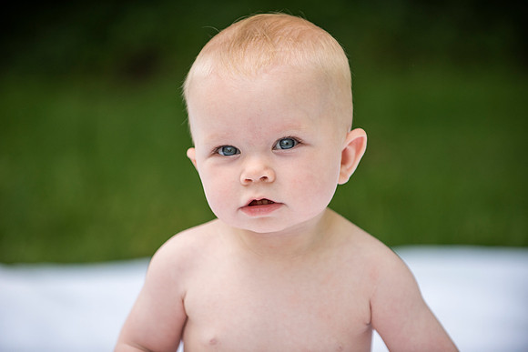 Catherine sitting up