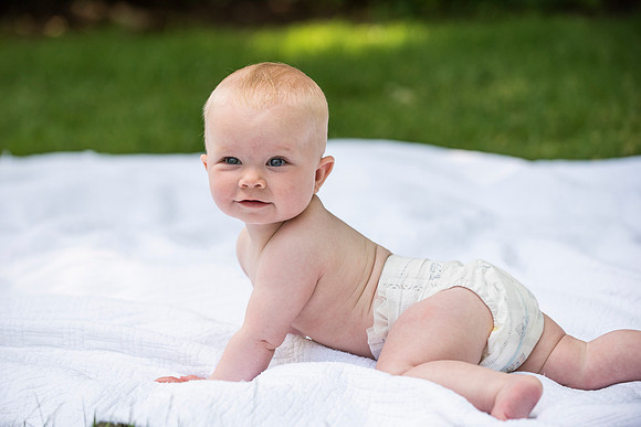 Catherine sitting up