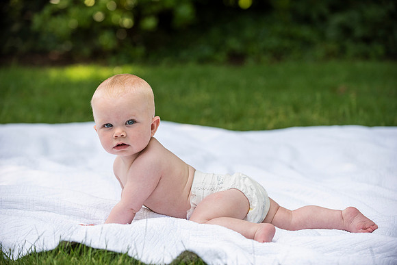 Catherine sitting up