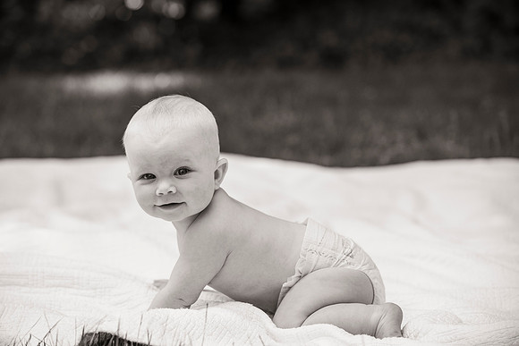 Catherine sitting up