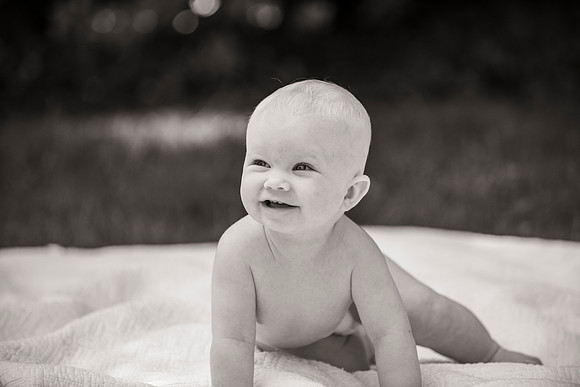 Catherine sitting up
