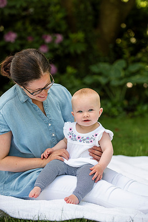 Catherine sitting up